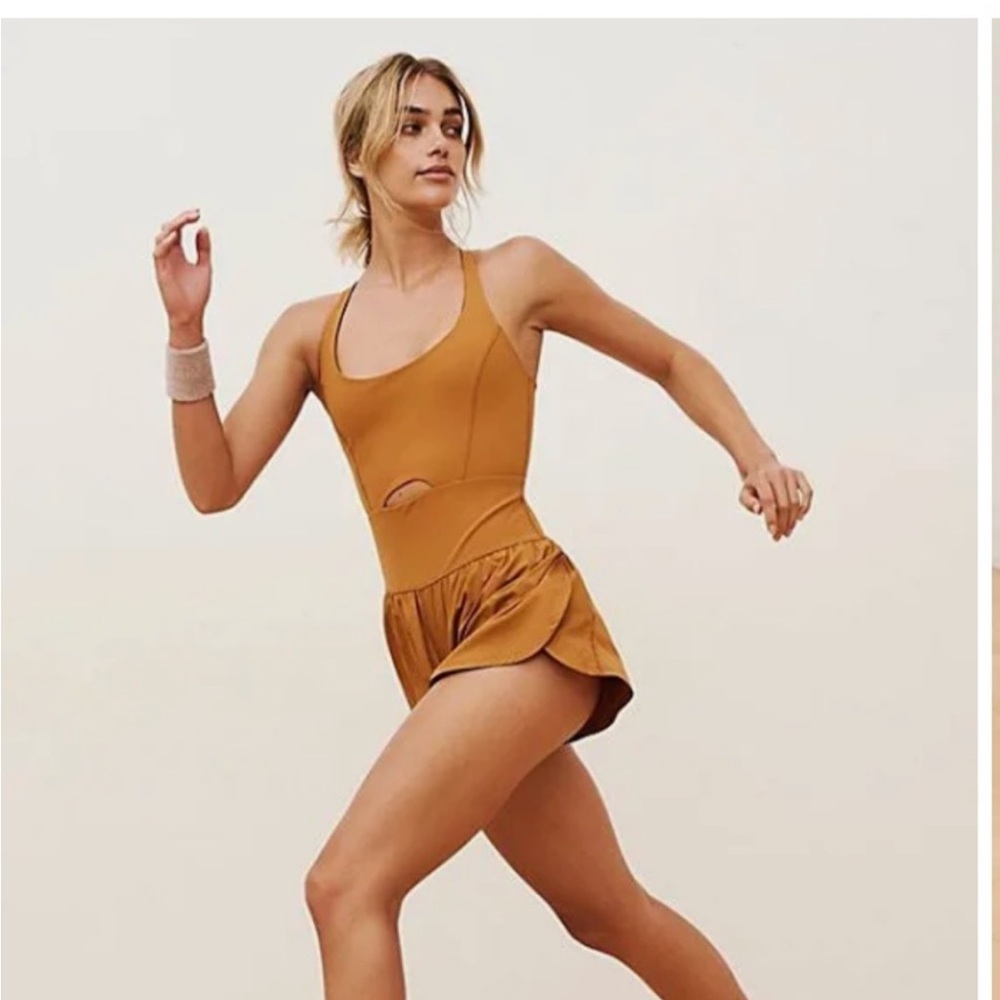 Righteous Runsie by FP Movement FreePeople Russet Orange M